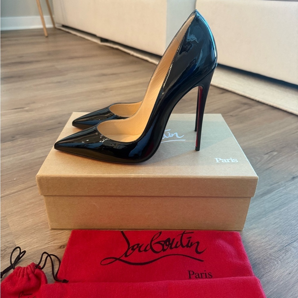 Christian Louboutin So Kate Black Patent 41